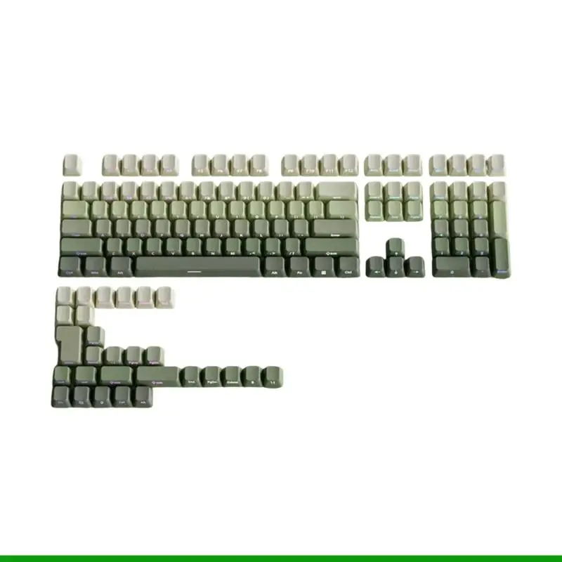 U55C 133 Keys Gradation Side Print Keycaps PBT Keycaps for 6.25U Mechanical Keyboards