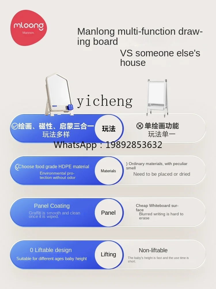 Planche à dessin magnétique pour enfants, jouet pour bébé, coloriage Graffiti effaçable pour enfants