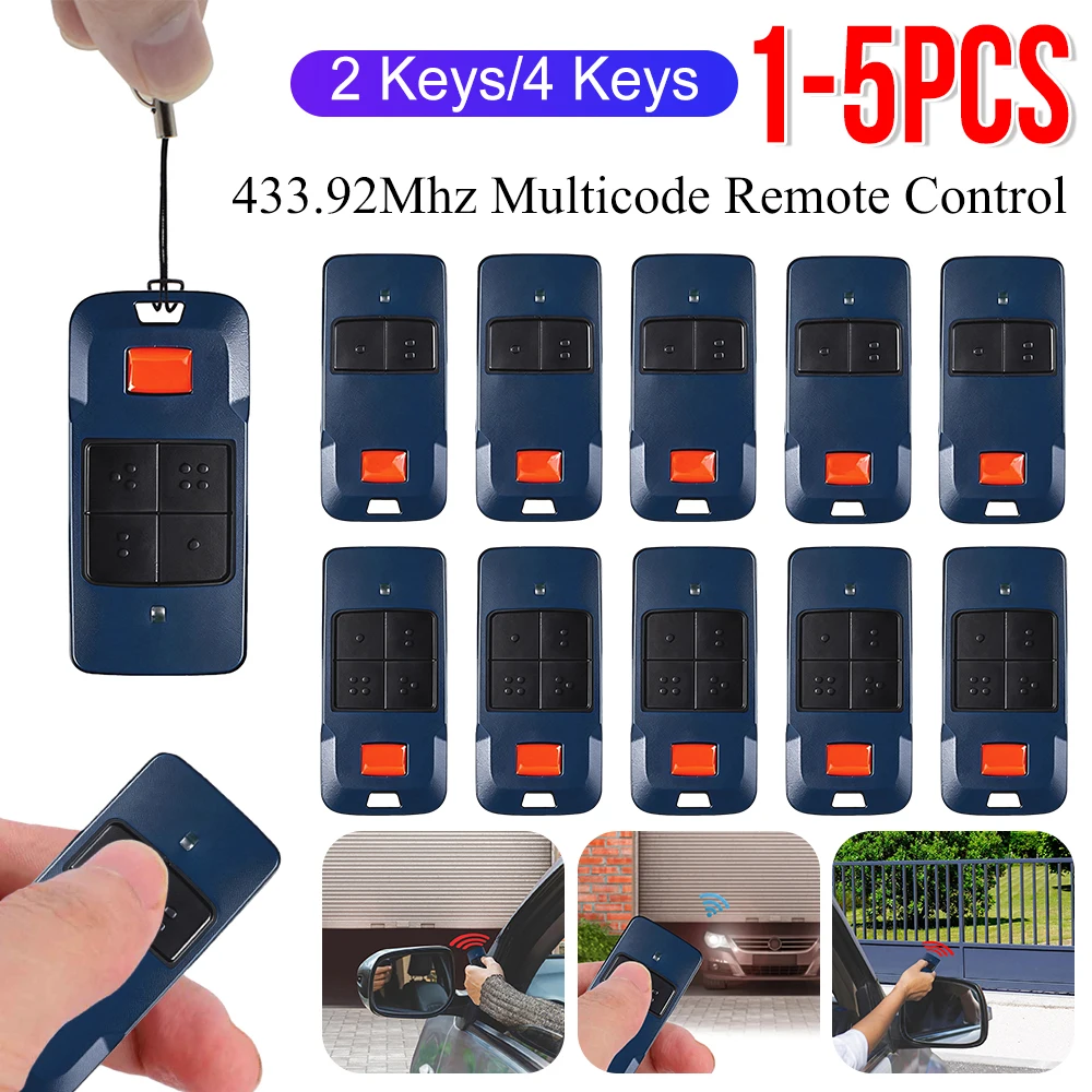 

433.92Mhz Remote Control 2/4 Buttons Rolling Code COOL C2 C4 Garage Door Gate Remote Control Rolling Code Remote Gate Opener