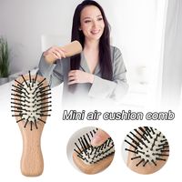 New Mini Air Cushion Comb Anti-static Wooden Airbag Comb Hair Combs for Scalp Meridian Massage