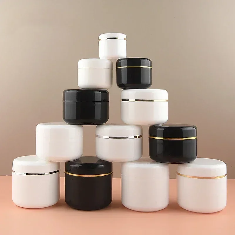 Face Cream Container Cosmetic Jar Acrylic Refillable Cans Vacuum Bottle Press Style Vials Airless Empty Dispenser Travel Lotion