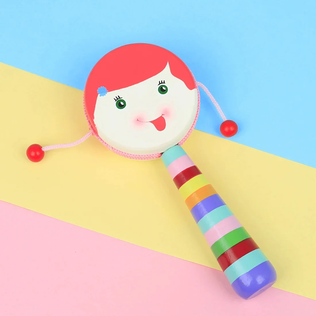 Orff SY-88 حشرجة الموت فتاة صغيرة ملونة الكرتون حشرجة الموت ألعاب تعليمية للأطفال ألعاب الطفولة المبكرة أدوات الإيقاع #4