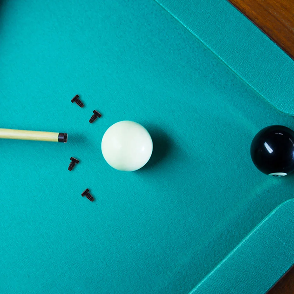 

6pcs Black Plastic Billiard Cue Tail Cover Durable Protective Plug Pool Cues Snooker Rod End Protector Long Lasting