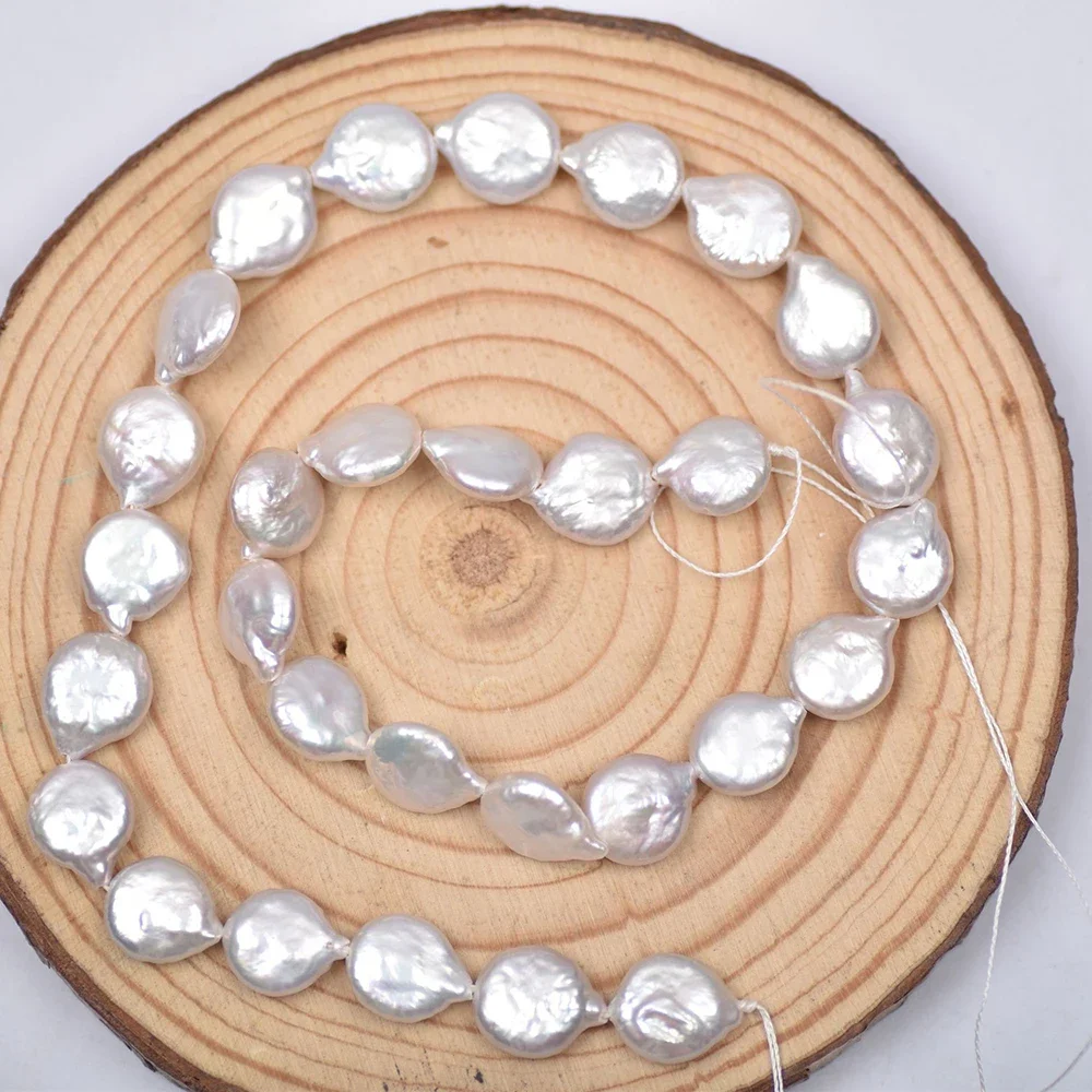 10‑11mm 5A Baroque Teardrop Freshwater Loose Pearl Beads DIY Ladies Necklaces Bracelets Handmade Accessories
