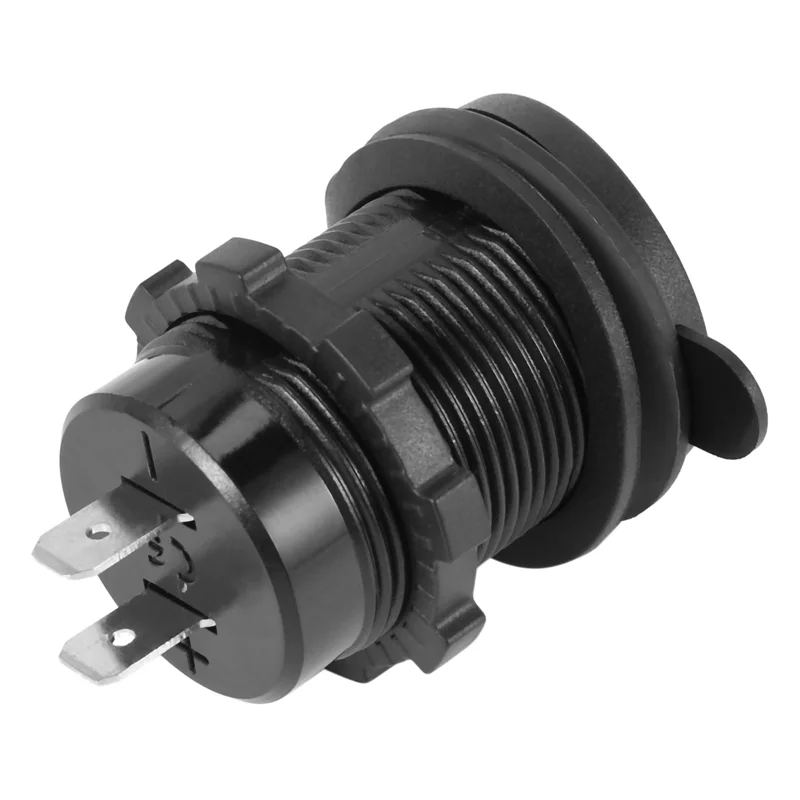 【تصميم أنيق】8X 5V 4.2A Dual 2USB شاحن محول مأخذ التوصيل مخرج طاقة لدراجة نارية السيارة 12V 24V (أزرق)