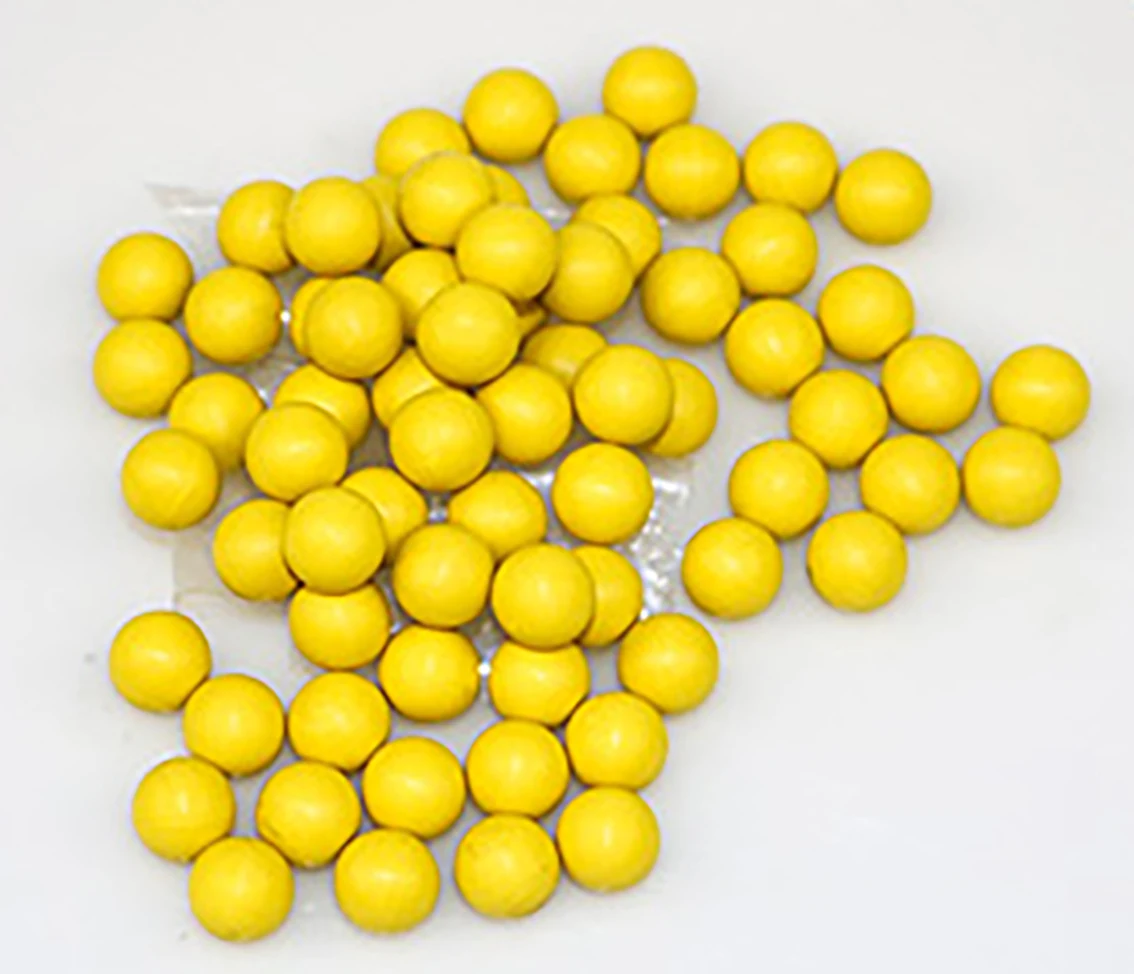 5/10/15/20/50Pcs Diameter 6mm 6.8mm 7mm 8mm 8.5mm Yellow Round Solid Rubber Ball Sealing Rubber Ball Industrial DIY Parts