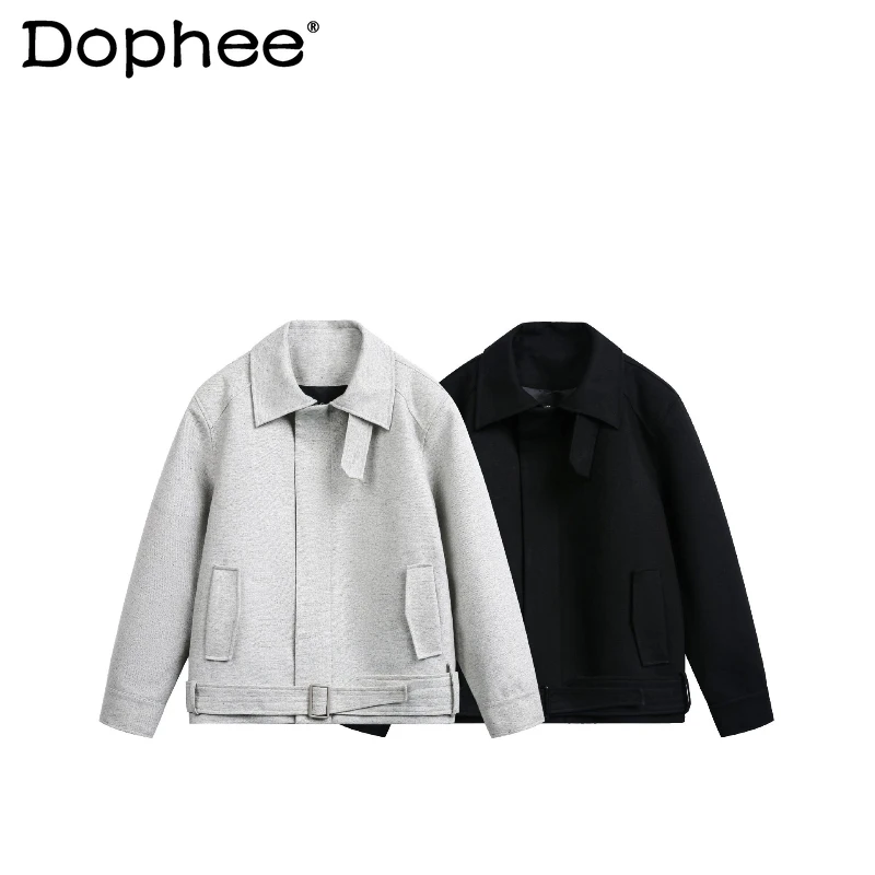 

Men's 2026 Spring New High Street Simple Jackets Fashion Versatile Loose Comfort Jacket Coats Men's Solid Color Long Sleeve Tops