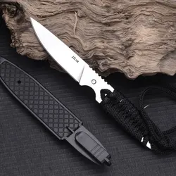 Tactical Russian Kizlyar Igla Fixed Knife High Carbon Stainless Steel Blade Paracord Tie Rope Handle Outdoor Camping Hunter Tool