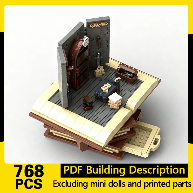 

City Street View Model MOC Building Bricks The Old Library Modular Technology Gifts Holiday Assemble Children Toys Suit