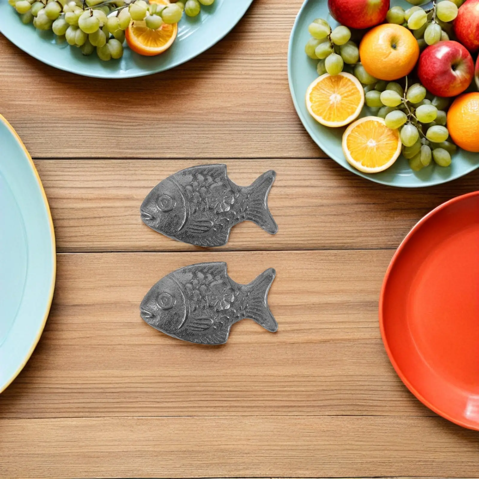 2Pcs Iron Fish Cast Iron Cooking Tool Natural Vegan Supplement Multipurpose Athlete Anemia Pregnancy Aid Vegan Anemia Solution