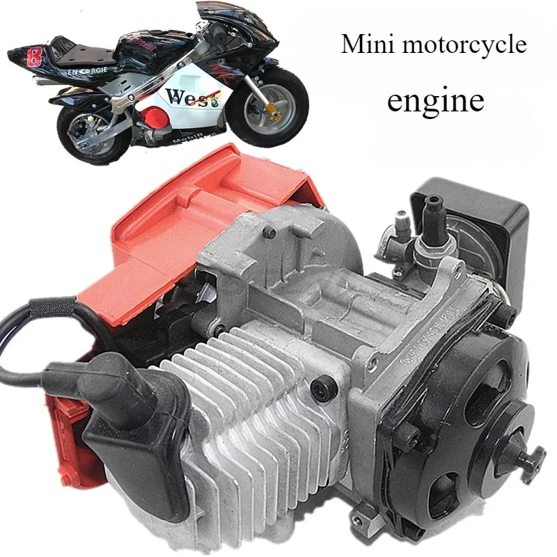 Mini Sports Car Engine 49CC Two-stroke Motorcycle Gasoline Engine Small Fuel Engine Bicycle Electric Vehicle