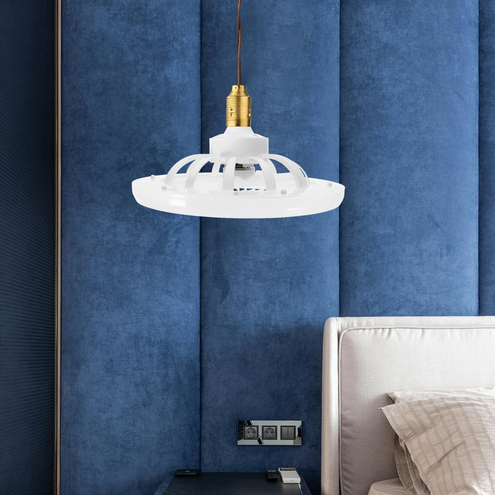 

E27 White Mini Quiet Screw-in LED Remote Controlled Adjustable Ceiling for Bedroom Living Room Kitchen