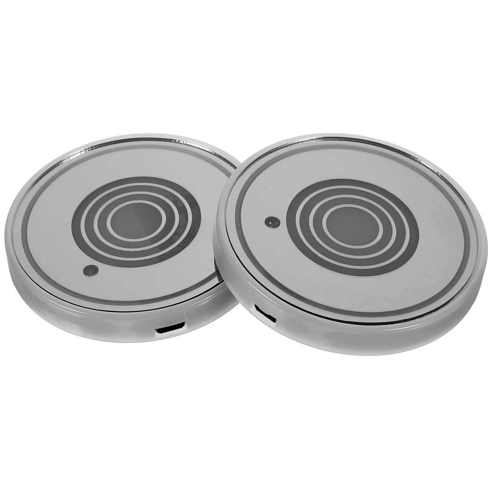 

2Pcs Luminescent Water Bottle Mat LED Cup Placemats for Car Shining Atmosphere Light Safe Acrylic Material Long Life