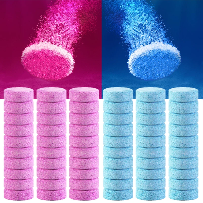 

20/40Pcs Car Solid Cleaner Windscreen Cleaner Wiper Effervescent Tablets Auto Glass Water Toilet Cleaning Car Accessories