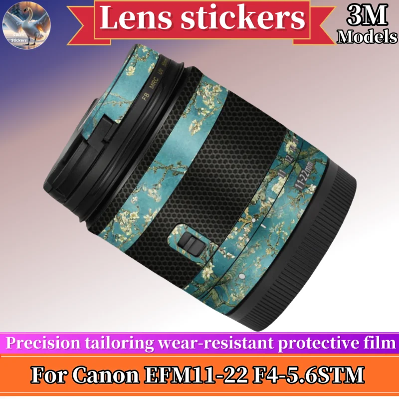 

EFM1122F4 skins For Canon EFM11-22F4-5.6STM Lens stickers，protective film ,Precision tailoring wear-resistan