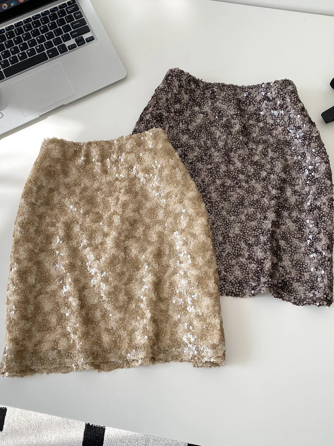 

Юбка Spicy Girl Sle, женская летняя тяжелая рабочая юбка с блестками, небольшой дизайн, уличная облегающая юбка Pure Desire