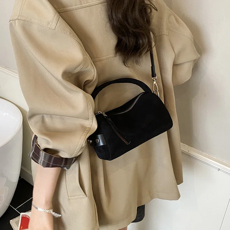 2026 Modische Retro Mini PU-Leder Schultertaschen für Damen Bucket Crossbody Bag Luxus Designer Geldbörsen und Handtaschen – Detail 10
