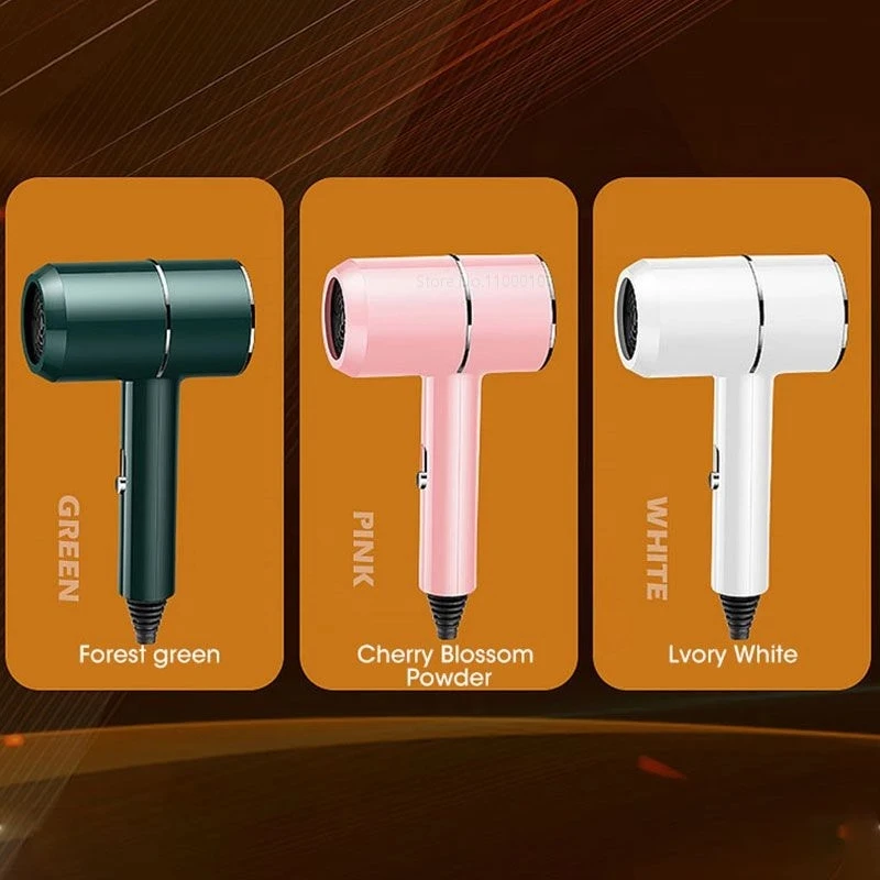 Secador de pelo profesional de 1200W con energía eólica, potente secador de pelo eléctrico de aire caliente/frío, herramientas de peluquería, 210-240V