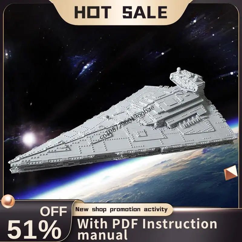 

New 5683Pcs Famous Star Battle Movie Moc II Class Destroyer Corruptor Custom Puzzle Diy Creative Ideas Child Toys Birthday Gift