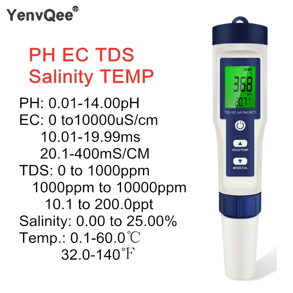 5-In-1 Digital Ph M…