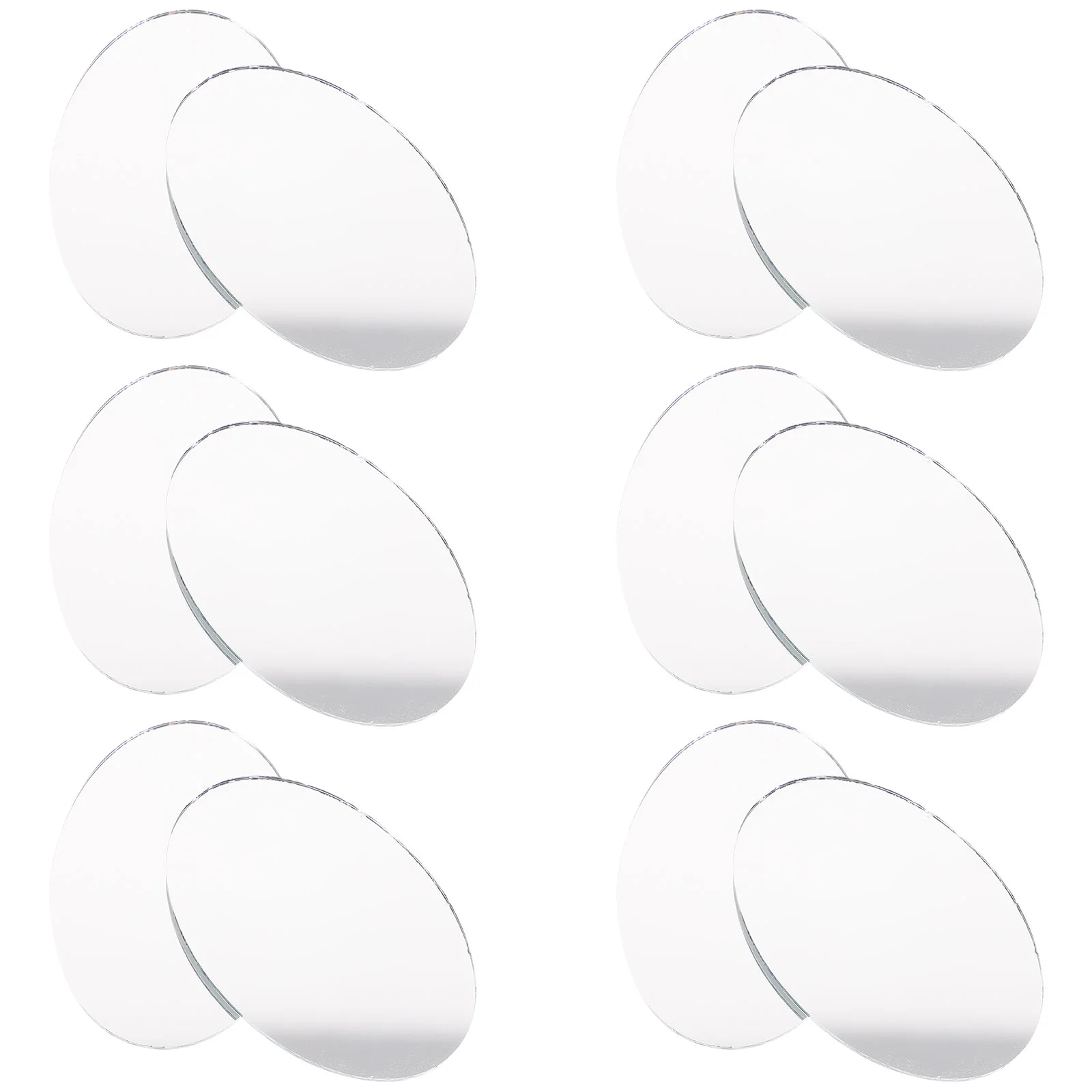 

20 Pcs Vanity Mirror Small Oval Sheet Alloy Make up Mini Make-up Travel