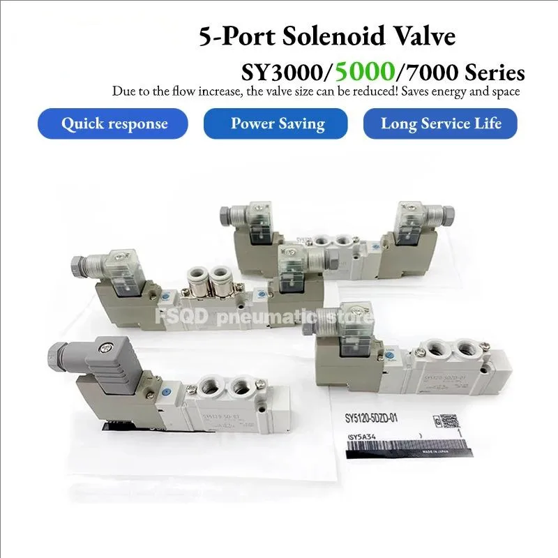 

SY5120 SY5220 SY5320 SY5420 SY5520-5LZE 6LZE 3DZD 4DZD 5DZD 6DZD 3DZE 3GZD-C4 C6 C8 Электромагнитный клапан SY5000