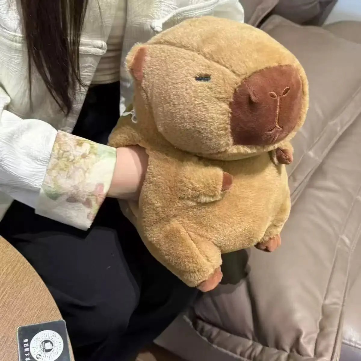 

Stuffed Animal Hand Warmer Winter Hand Warming Muff Capybara Stuffed Soft Warmer With Hot Water Bottle For Girls Ladies Children