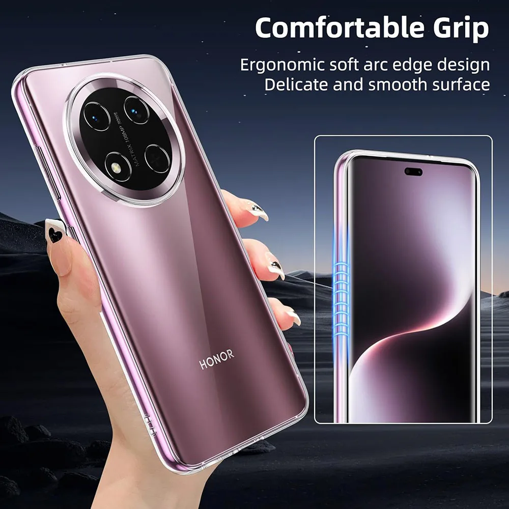 حافظة ناعمة من السيليكون الشفاف لهاتف Honor Magic8 Magic7 Magic6 Magic5 Magic4 Magic 8 7 6 5 Pro Lite غطاء شفاف رقيق للغاية #5