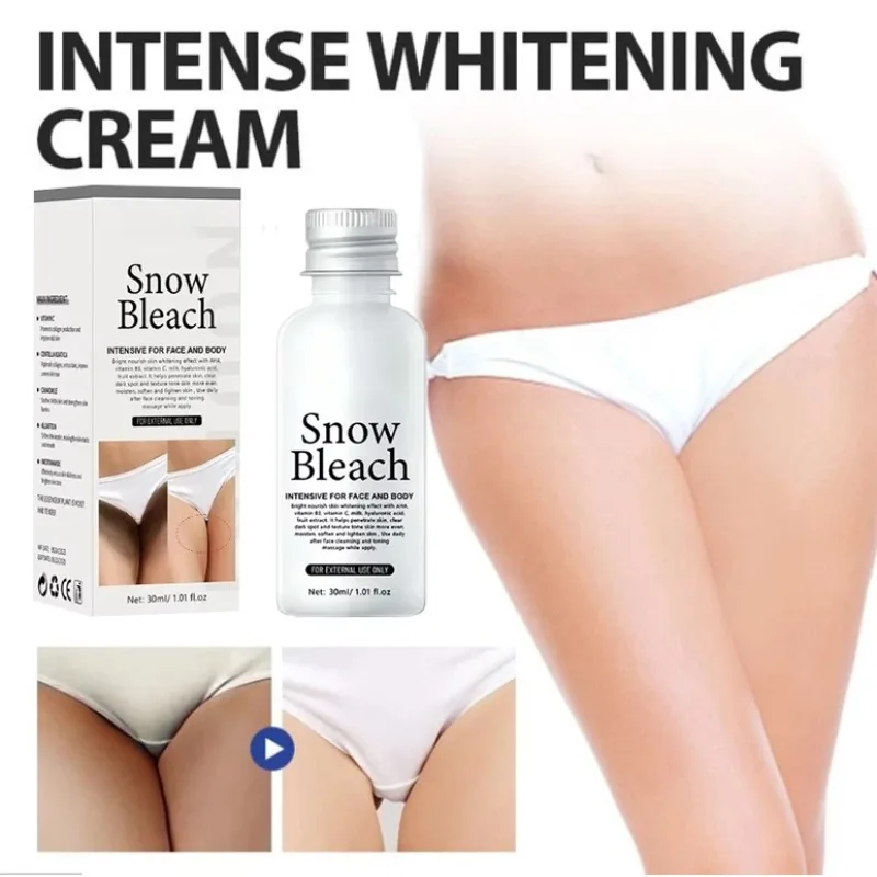 Skin Whitening Cream Private Parts Lightening Whitening Cream for Dark Skin Arm Thigh Body Knees Whitening Brighten Skin Mild