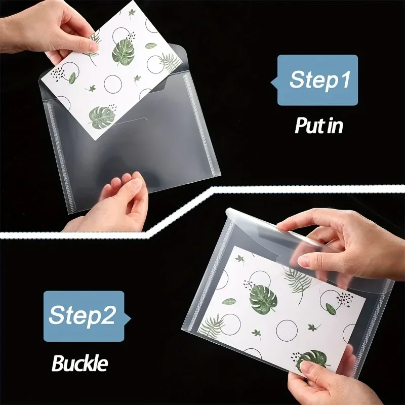 100 Plastic Bags for Storing Stamps and Dies Clear Envelopes Scrapbook Organizing Craft Cutting Die Templates Stamp Paper Cards