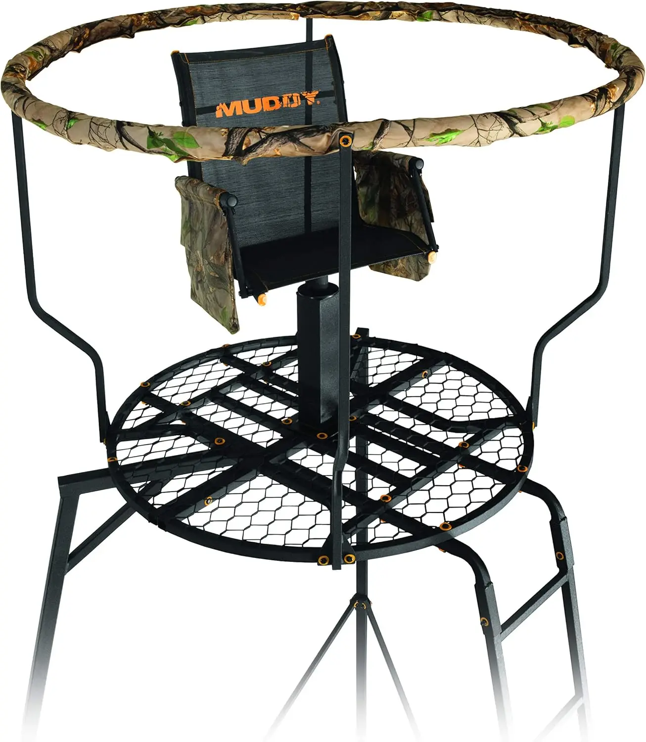 16 Foot High Durable Extra-Wide Single Seater Foldable Outdoor Hunting Tripod Stand- 300 Pound Maximum Capacity USA