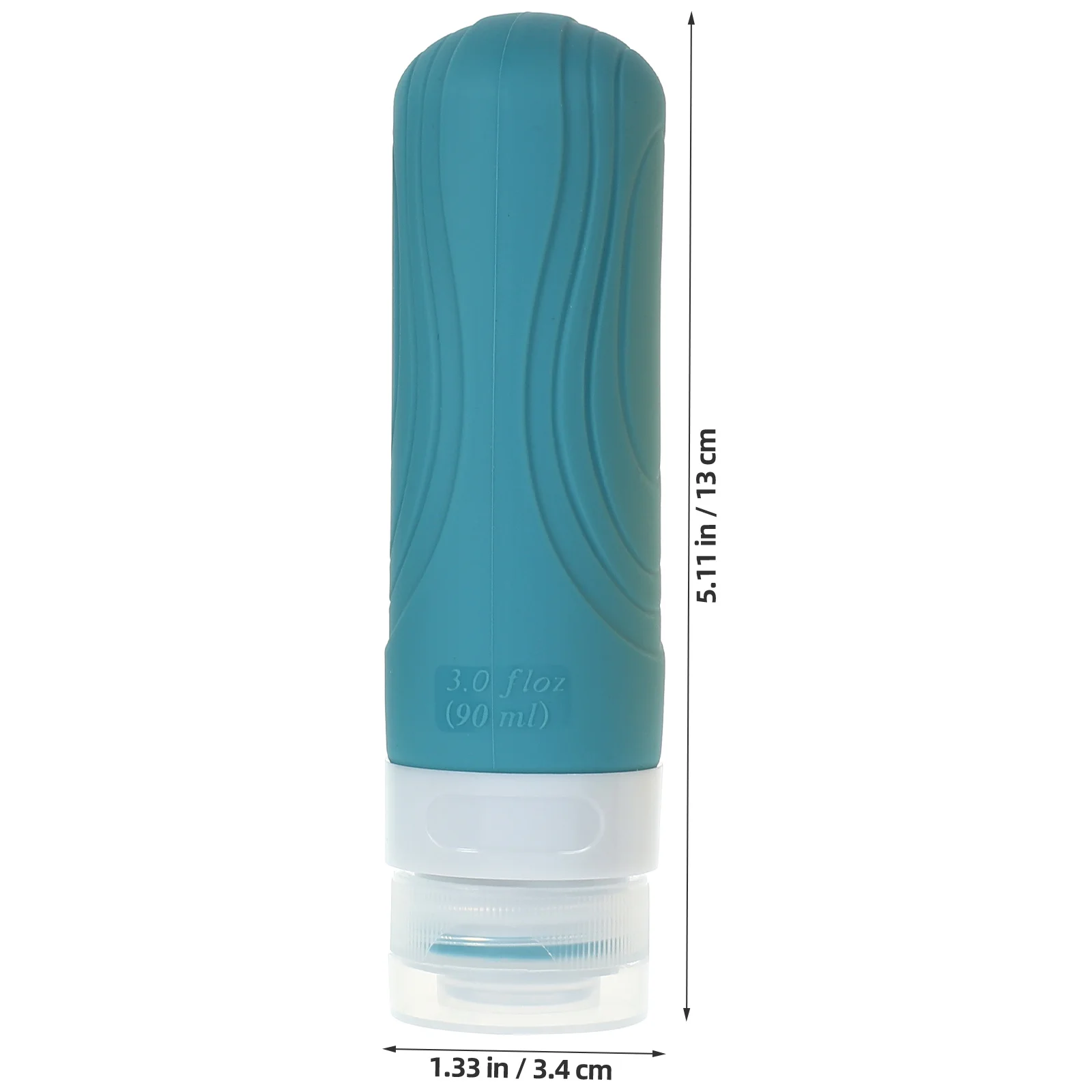 Bouteilles de toilette de voyage à presser étanches, distributeurs rechargeables de shampoing et de revitalisant, conteneurs de voyage de 90ml, 4 pièces