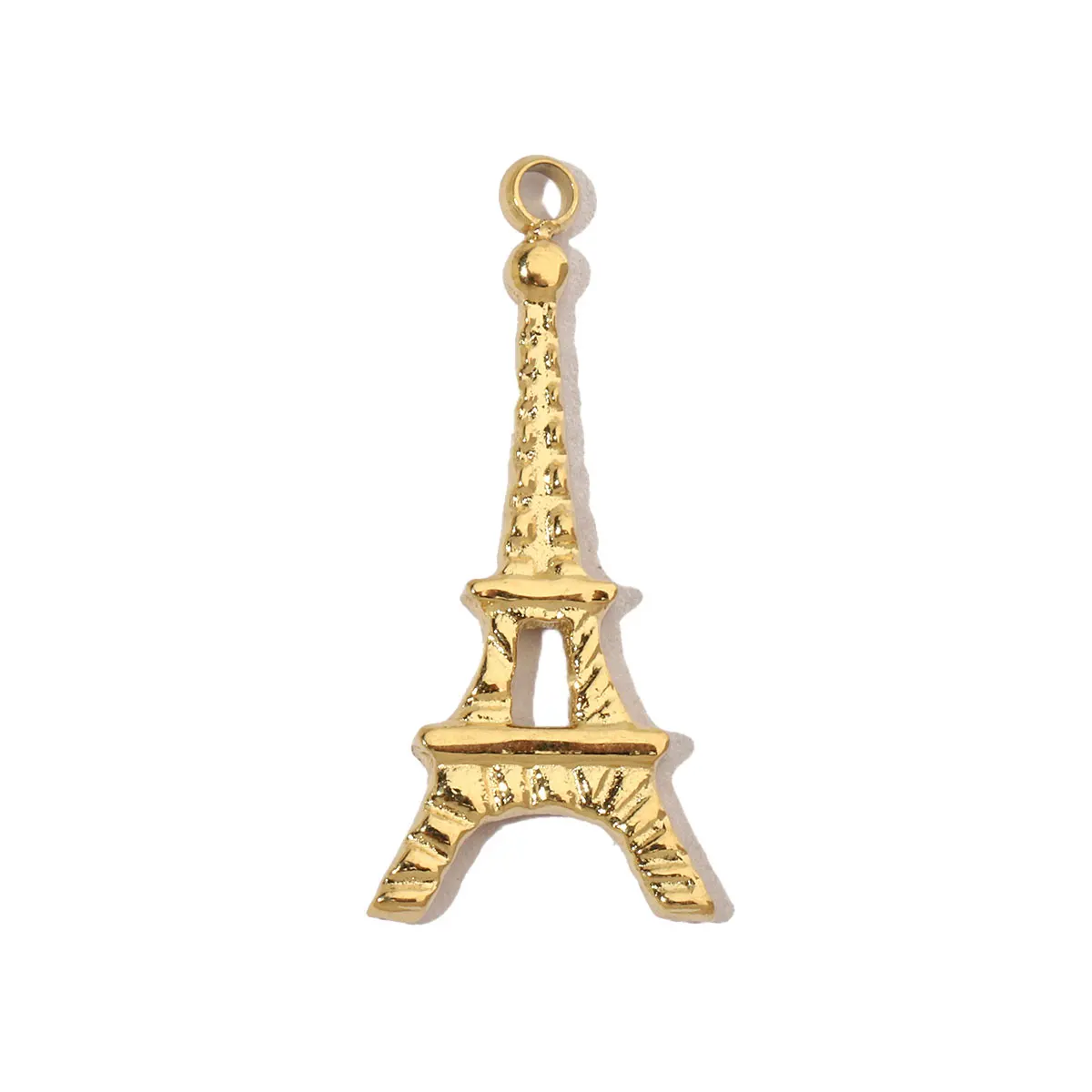3pcs/Lot Stainless Steel Enamel Plam Heart Key DIY Charms Women Eiffel Tower Star Moon Necklace Pendant Ice Cream Cat Jewelry