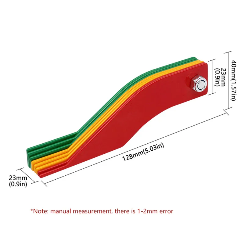 Imagem -05 - Universal Automotive Brake Pad Espessura Medidor Medida Régua Ferramenta de Teste Ferramenta de Diagnóstico Acessórios do Carro