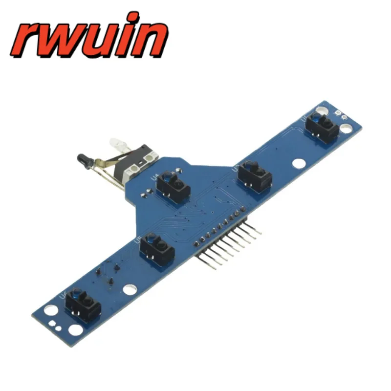 High Sensitivity Infrared Tracking Sensor Module 5 Road Obstacle Avoidance Patrol Line Detection Module 5 Major Functions