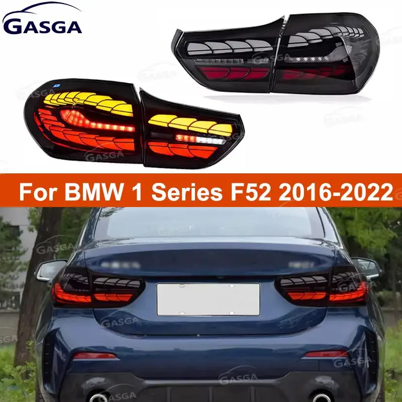 Modifikasi Model skala Naga LED lampu ekor belok air dinamis untuk BMW 1 Series F52 2016-2022 rakitan lampu belakang