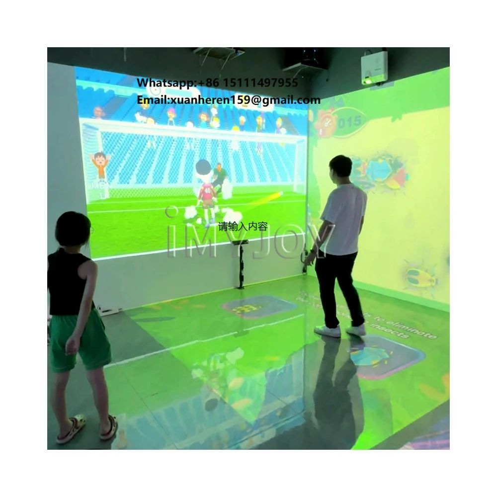 Metaverse Augmented Reality Full-body Motion Sensing Football Sport Challenge Interactive Wall Projection AR Social Games