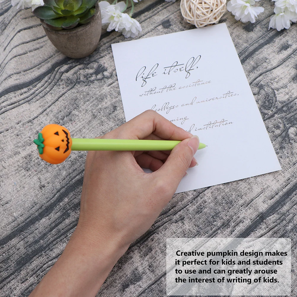 

8 шт., гелевая ручка с тыквой, красочная мультяшная креативная ручка для письма для школы, офиса, канцелярские принадлежности, подарок для детей, студентов, Хэллоуин