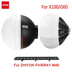 ZHIYUN 60cm Diffusion Dome Sofeball Bowens Mount Adapter Accessories for ZHIYUN MOLUS G60/MOLUS X100/FIVERAY M40 COB LED Light