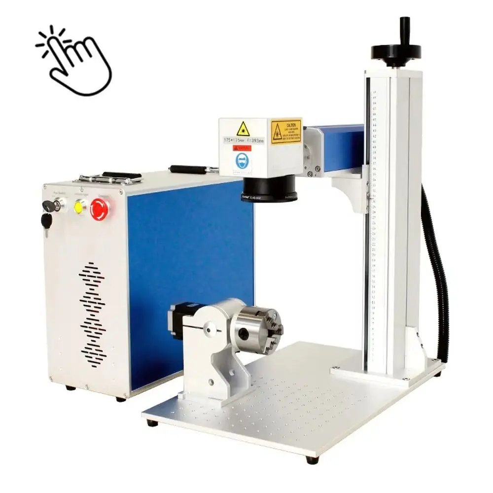 New Portable 10W 20W 30W Enclosed Fiber  Marking Machine Jewelry Metal  Engraving Marking Equipment for Industrial