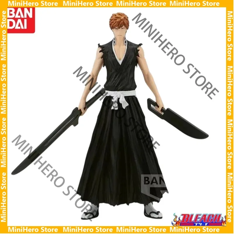 

В наличии Оригинальная фигурка BANDAI Banpresto Курасаки Ичиго из BLEACH, ПВХ, 1/8, коллекционная аниме-фигурка