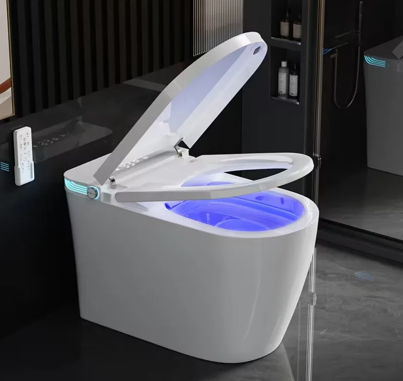 

Умный унитаз-биде с подогревом сиденья, автоматическим смывом, сушкой и автоматическим закрытием крышки, 110В