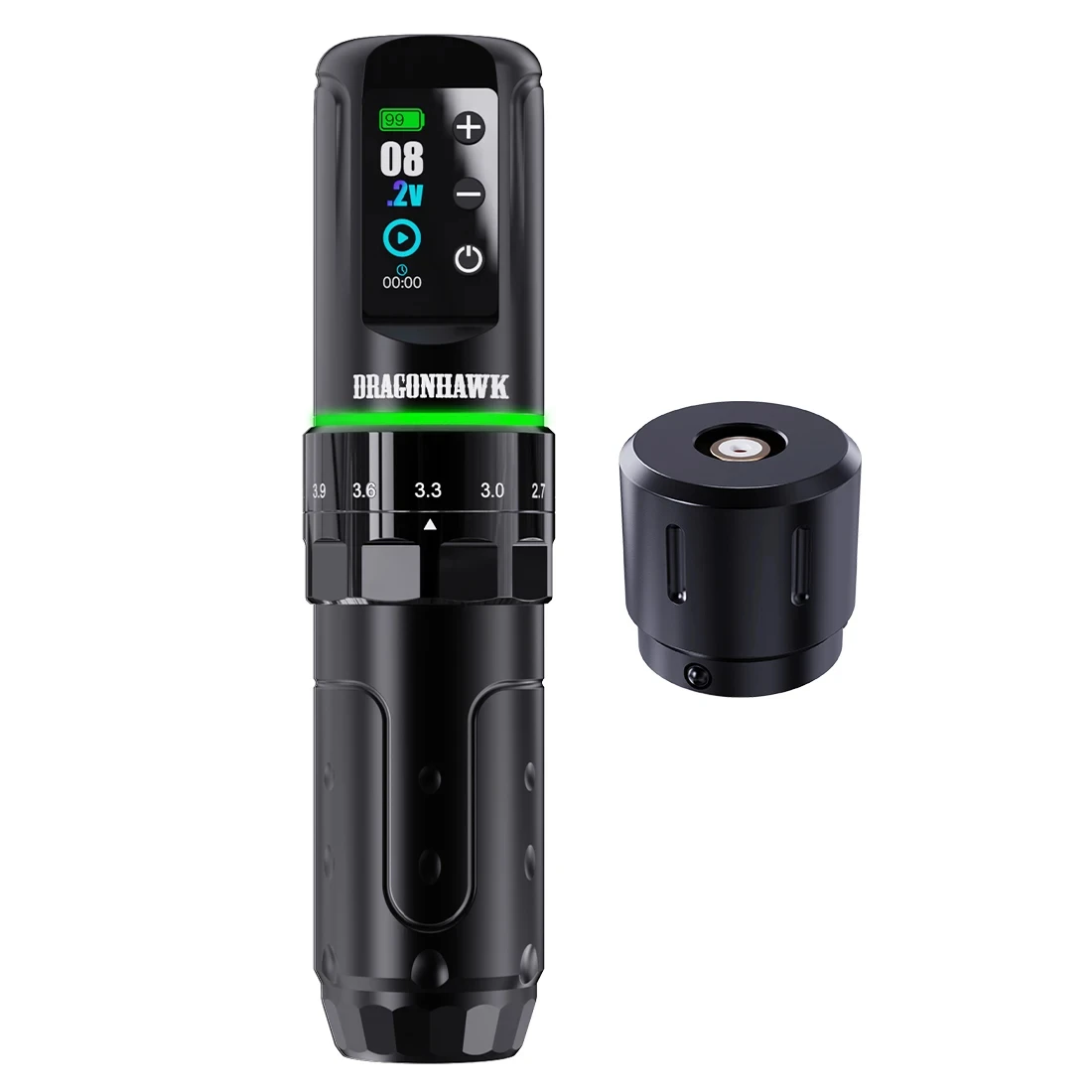 Dragonhawk L3 Volledige Draadloze Rotatieve Tatoeëerkit 7 Slagen 2000 mAh Lange Levensduur van de Accu Tatoeëerspullen voor Beginners