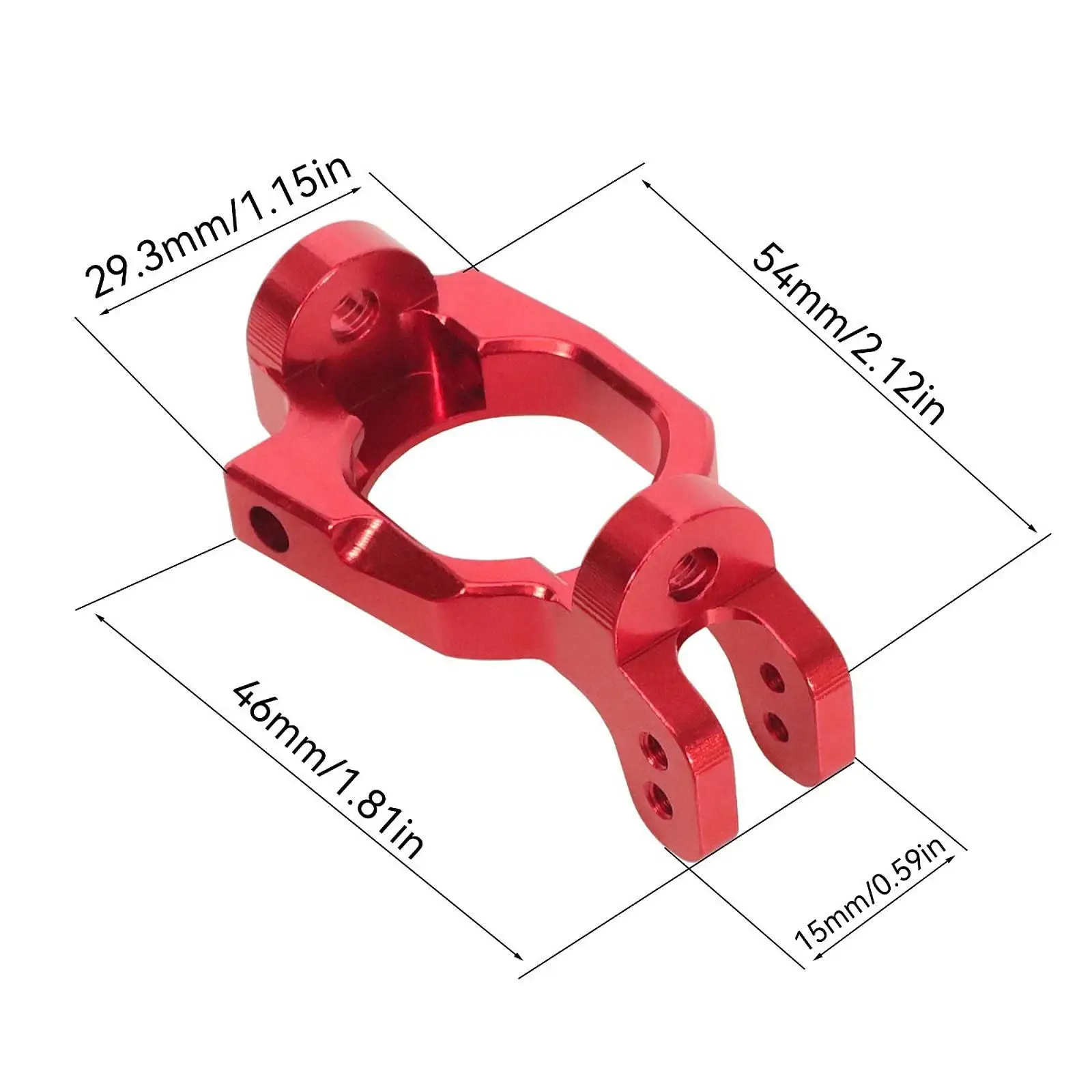 

2x RC Car C Hub Carriers, RC Vehicle Parts, Stylish High Performance Caster Blocks for 1:7 Scale Hobby Car