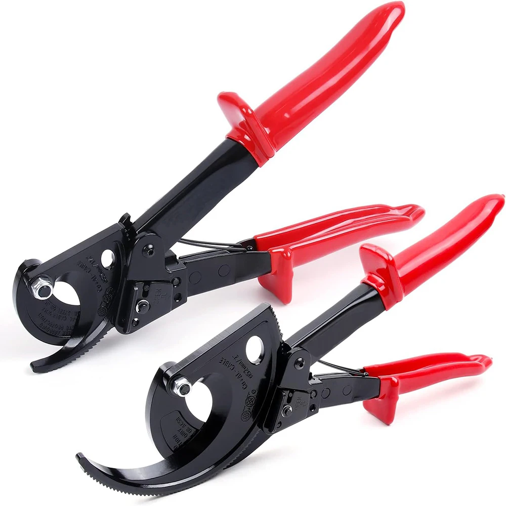 ratchet cable cutter cut CU/AL cables 240mm2 and 400mm2 dia 32/52mm can't cut steel or Armored cable hand cable cutting tool