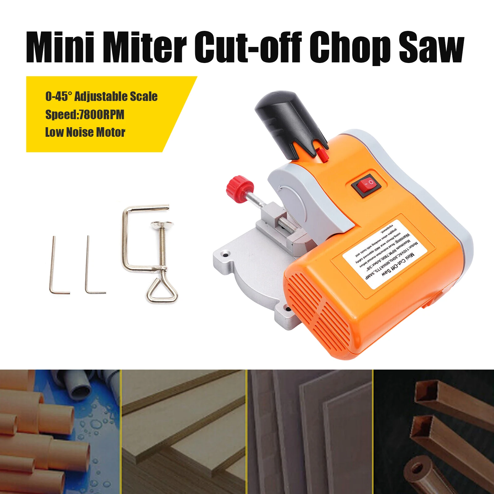 Miniatuur Desktop 45 Graden Snijmachine Mini Bank Cut-Off Zaaggereedschapsset