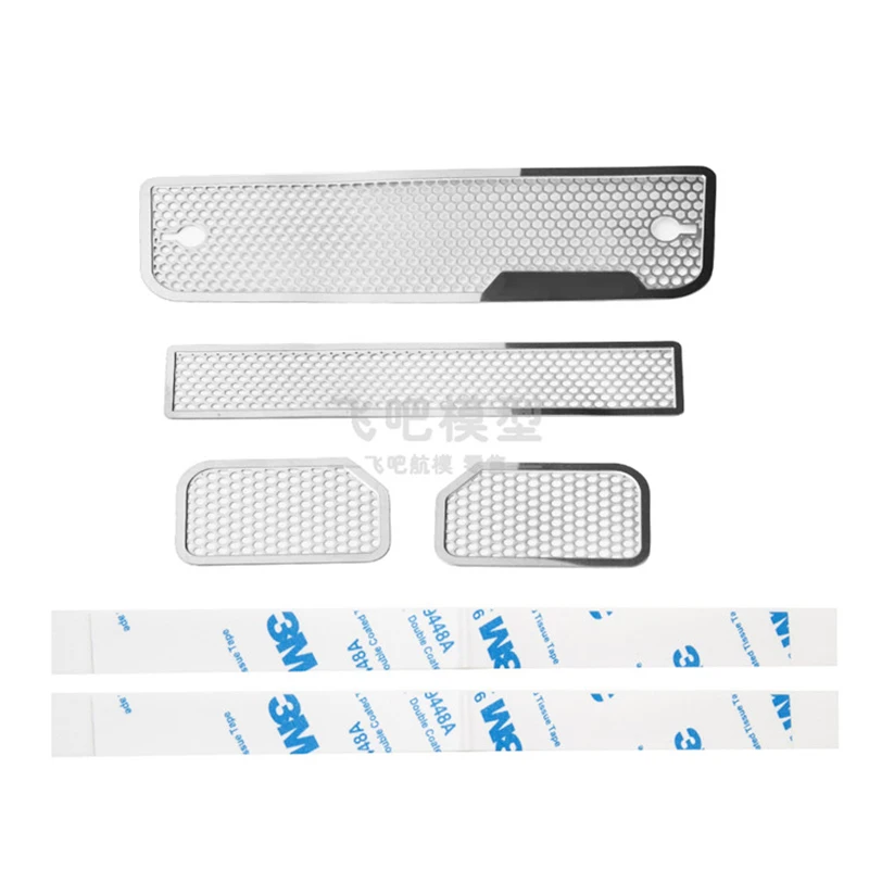 Grelha TRX6 t6 G63 em aço inoxidável, grelha frontal para dissipação de calor, folha decorativa de metal.