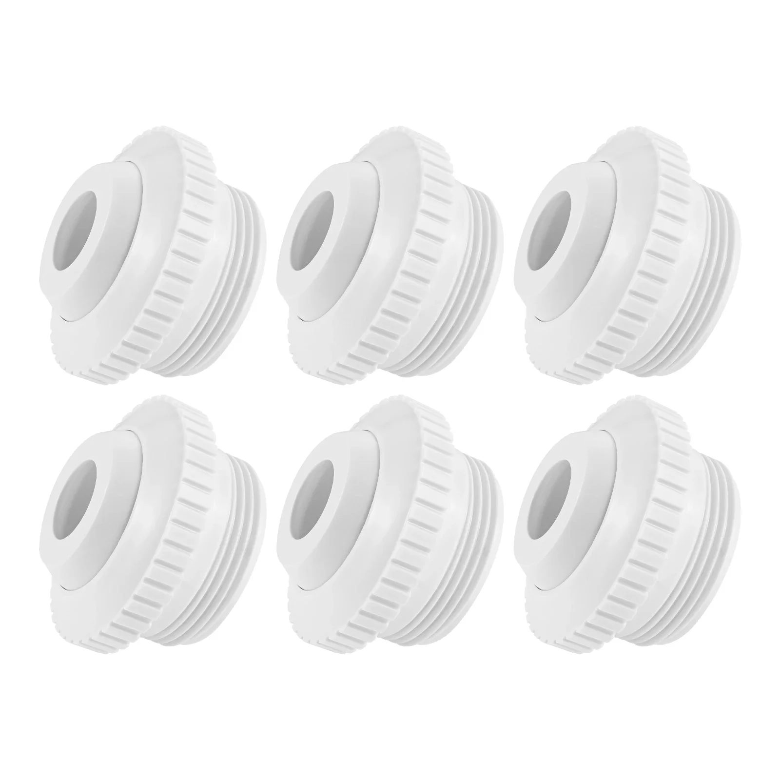 6Pcs SP1419C Flow Inlet Fitting Suitable for Most Swimming Pools Replacement for Hayward SP1419C with 1-1/2 Inch MIP Thread