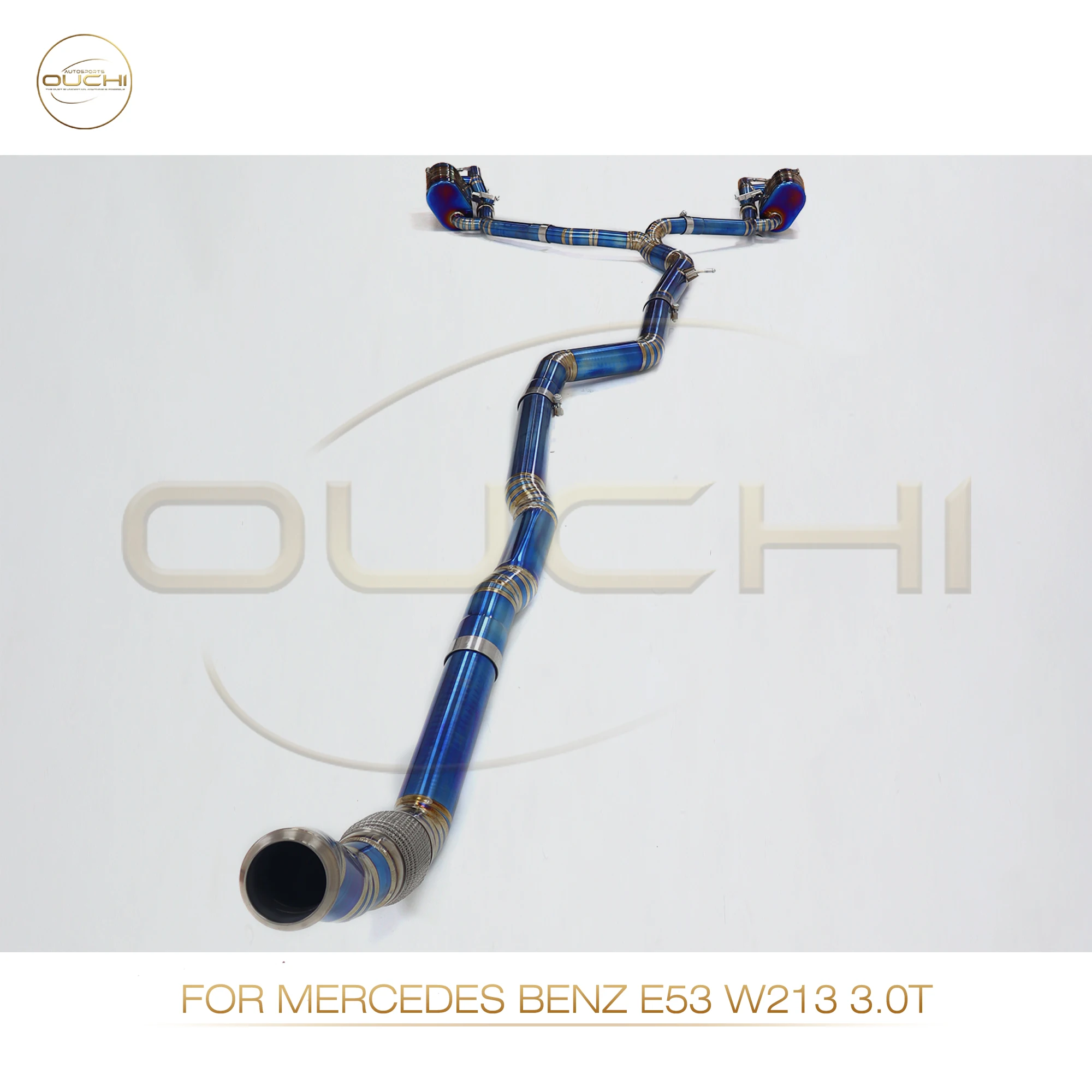 High Performance catback for Mercedes Benz E53 W213 3.0T OUCHI Titanium Alloy Exhaust System With valves Car Accessories