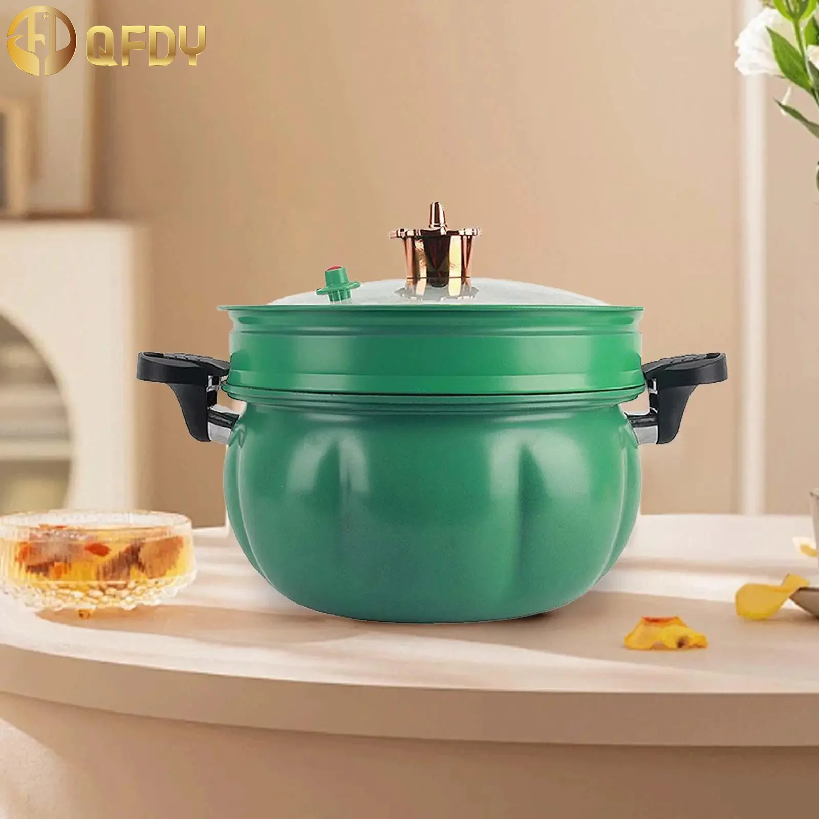 

Micro Pressure Pot 8L Multifunctional Large Capacity Pumpkin with Visible Lid and Steamed grid Induction cooker universal